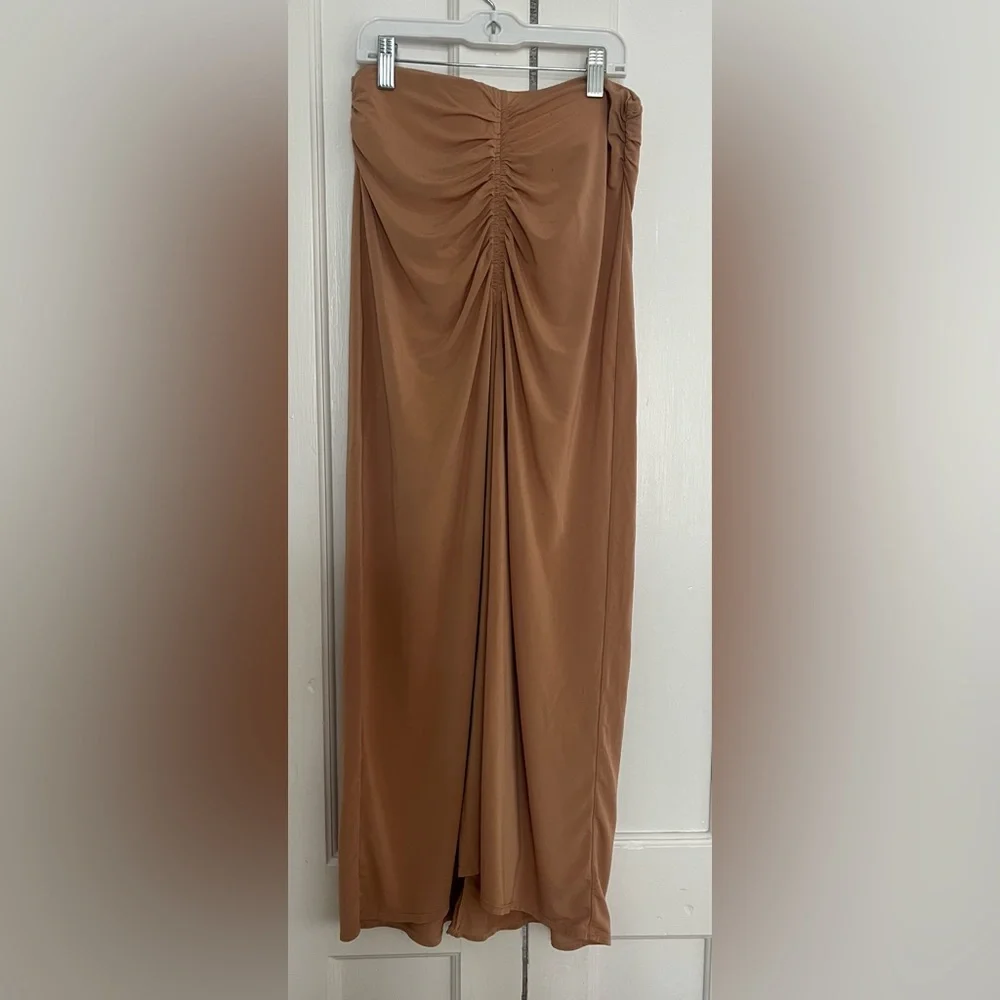 A.L.C. Tan Midi Skirt